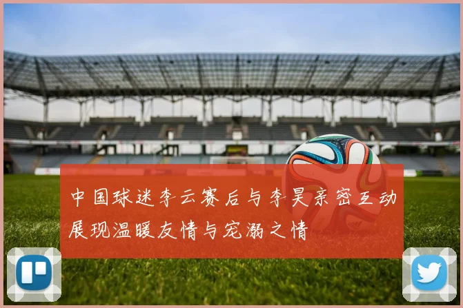 中国球迷李云赛后与李昊亲密互动展现温暖友情与宠溺之情